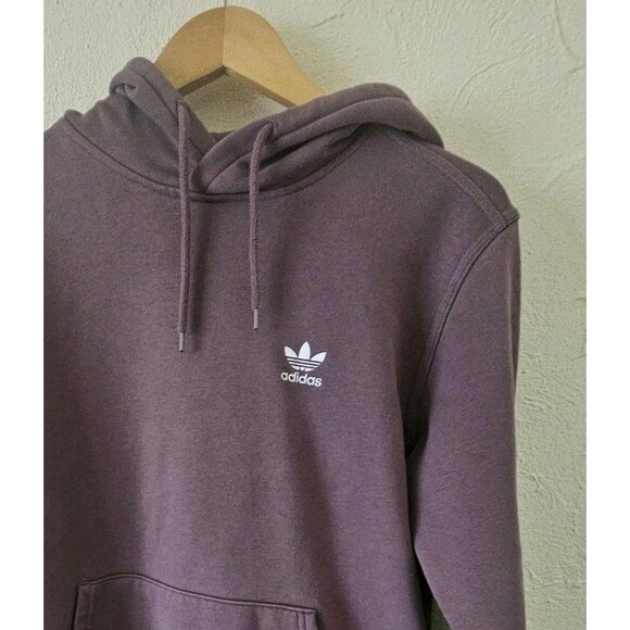 Adidas Mens Purple Pullover Hoodie Sweatshirt Size M - Picture 4 of 4